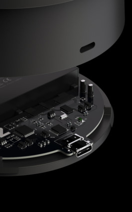 Black Bluetoothspeaker PCB Explotion Drawing Studio Boost