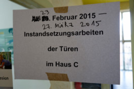 User research: Paper Information at glass door Studio Boost