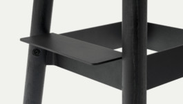 Bench sheet steel wood perspective view Studio Boost