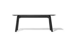 Bench sheet steel wood frame front view Studio Boost