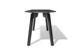 Bench sheet steel wood side view Studio Boost