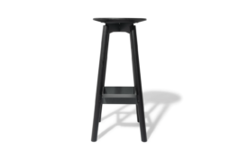 Stool round wood oak black Studio Boost
