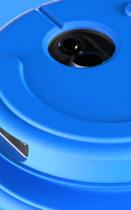 Blue computer control wearable with optical sensor by Studio Boost Studio Boost