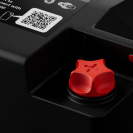 Lithium battery housing with red knob by Studio Boost Studio Boost